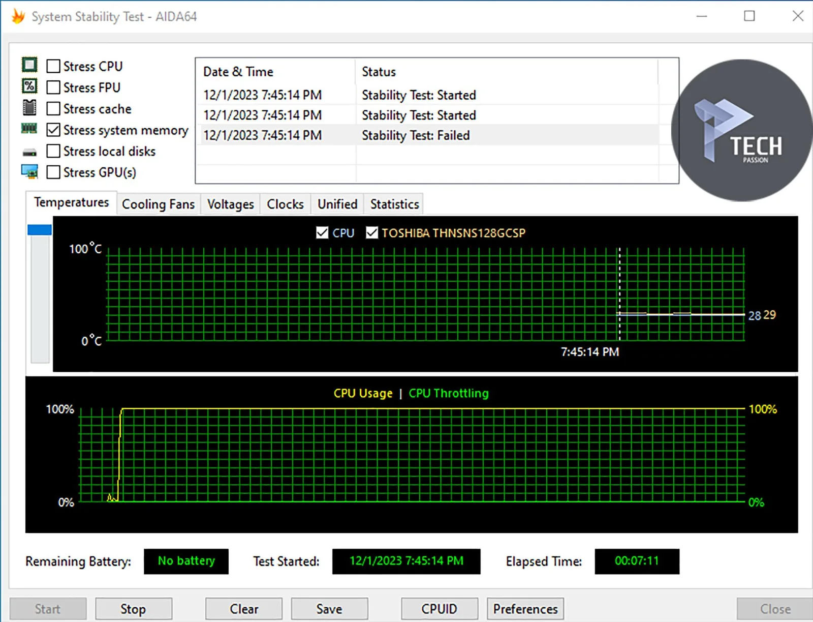 اختبار Aida64 مع تردد 3200MHz