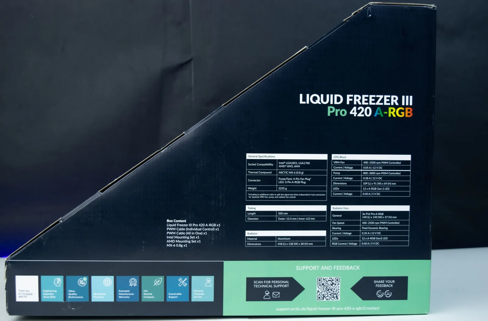 مراجعة مبرد Arctic Liquid Freezer III Pro 420 A-RGB