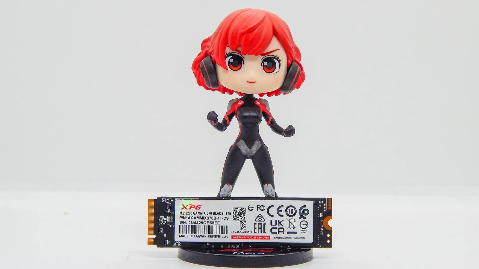 الجانب الخلفي لـ وحدة تخزين GAMMIX S70 BLADE PCIe 4.0 NVMe M.2