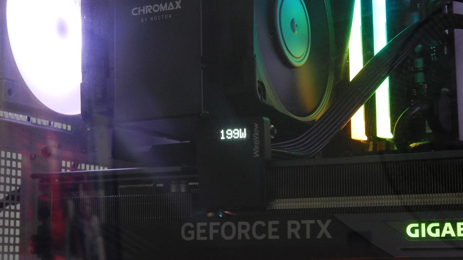 قدرة الطاقة المستخدمة مع WireView GPU.